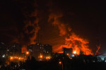 An Israeli Attack on An Oil Depot in Tehran