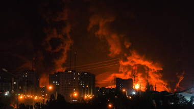An Israeli Attack on An Oil Depot in Tehran
