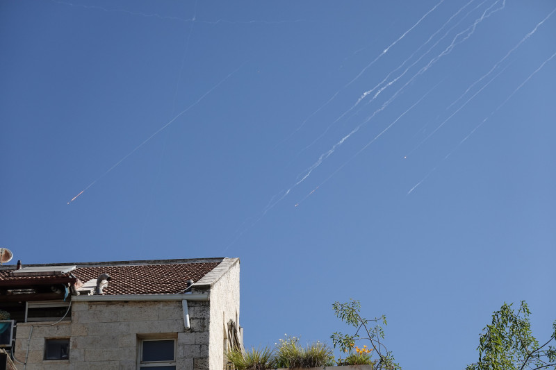 Israel Iran War 2025: Incoming Missile Interception, Jerusalem - 17 Jun 2025