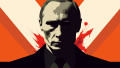 A,Simple,Graphic,Portrait,Of,The,President,Of,The,Russian