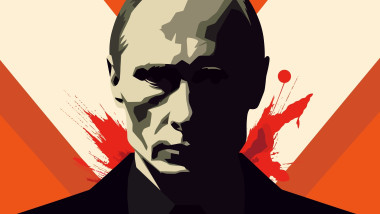 A,Simple,Graphic,Portrait,Of,The,President,Of,The,Russian