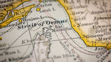 Strategically,Important,Strait,Of,Ormuz,(hormuz),Old,Map,Fragment,Originally