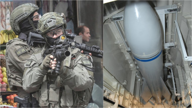 soldați israelieni / bomba anti-buncăr GBU-57A/B MOP folosită de armata SUA