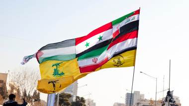 The,Flags,Of,The,Allied,Resistance,Groups,With,Iran,,The