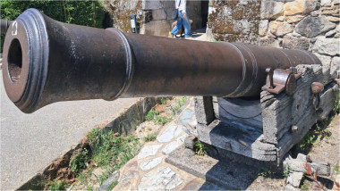 un tun rusesc din cetatea Castro din Vigo, Spania