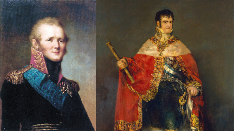 țarul-Alexandru-I-regele-Ferdinand-VII