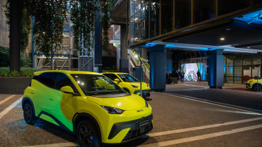 Italy: Presentation of the new BYD Dolphin Surf electric car event in Rome