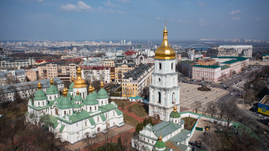 Kyiv,,Ukraine,-,April,1,,2020:,Saint,Sophia's,Cathedral,,Kyiv.