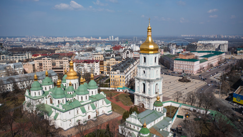 Kyiv,,Ukraine,-,April,1,,2020:,Saint,Sophia's,Cathedral,,Kyiv.