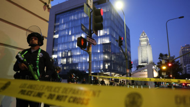 Restricții de circulație și arestări la Los Angeles. Foto: Profimedia