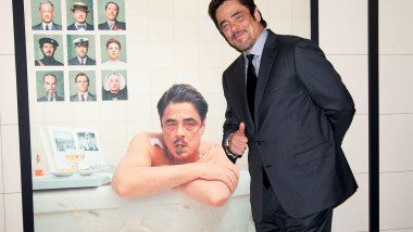 Benicio del Toro la premiera filmului „The Phoenician Scheme”.