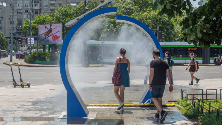 Primăria Capitalei amplasează șase instalații de răcorire în zonele aglomerate ale orașului
