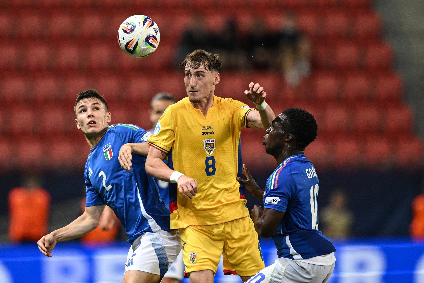 Euro 2025 U21 Italia – România, rezultat final: 1 - 0. „Tricolorii mici” ratează o lovitură de la 11 metri. Gol anulat pentru offside