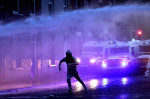 Ballymena, Northern Ireland 11th Jun 2025. Riot police on the streets of Ballymena Co Antrim as tesions rise after riots in recent days. Pic Steven McAuley
