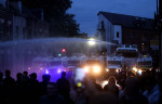 Ballymena, Northern Ireland 11th Jun 2025. Riot police on the streets of Ballymena Co Antrim as tesions rise after riots in recent days. Pic Steven McAuley