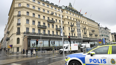 Exterior of the Grand Hotel ahead of the Bilderberg Group's meeting in Stockholm, Sweden, June 11, 2025
