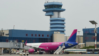 New aircraft parking platform at Bucharest Henri Coanda International Airport, Otopeni, Ilfov, Romania - 17 May 2023