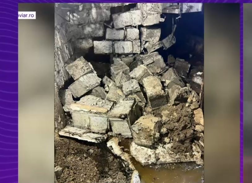 Un zid s-a prăbușit la stația de metrou Piața Sudului, din cauza infiltrațiilor de apă