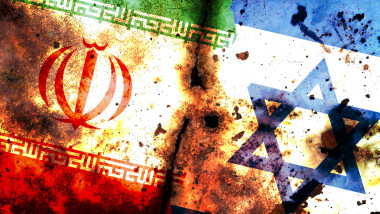 The,Israeli,Flag,And,The,Iranian,Flag,Are,Both,Made