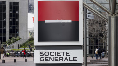 View Of Societe Generale Bank Headquarters Near Paris.