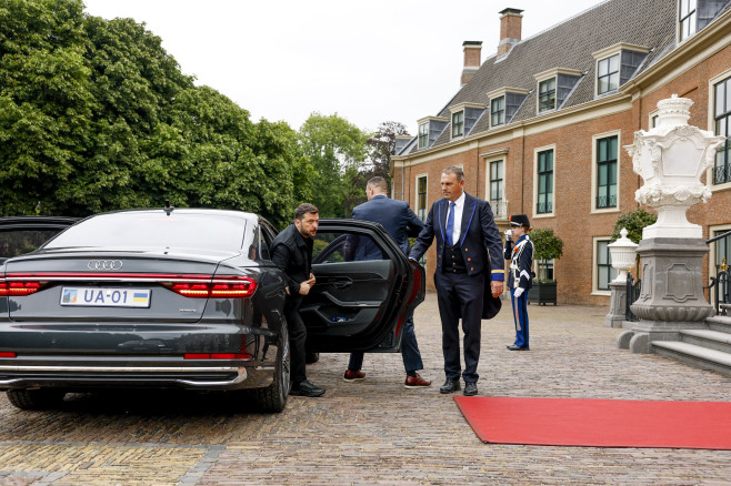 NATO summit - King Willem Alexander receives President Zelensky, Den Haag, The Netherlands