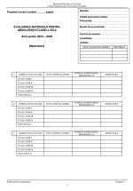 Subiecte matematică, Evaluarea Națională 2025, pagina 1