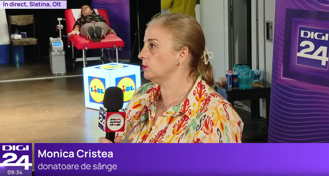 „Donarea de sânge salvează vieți, este de mare ajutor pentru pacienții aflați în dificultate”