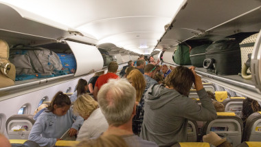 Pasageri avion bagaje de mana