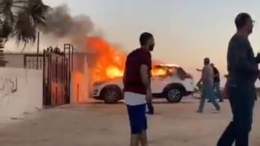 violente in cisiordania, masina incendiata