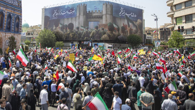 Protest In Tehran Against Israeli Attacks