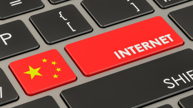 Internet in China concept, 3D rendering