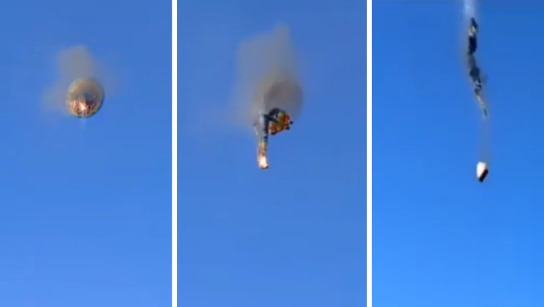 VIDEO. Tragedie în Brazilia: Cel puţin opt persoane au murit după ce un balon cu aer cald a luat foc în aer