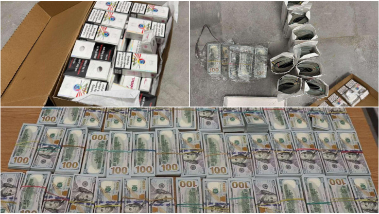 VIDEO&FOTO  Un bărbat cu cetățenie româno-ucraineană a încercat să intre în țară cu 580.000 de dolari ascunși în cartușe de țigări