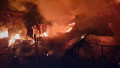 incendiu prtovocat de drone explozive la kiev