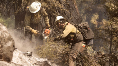 Pioneer Fire Burning In The Boise National Forest