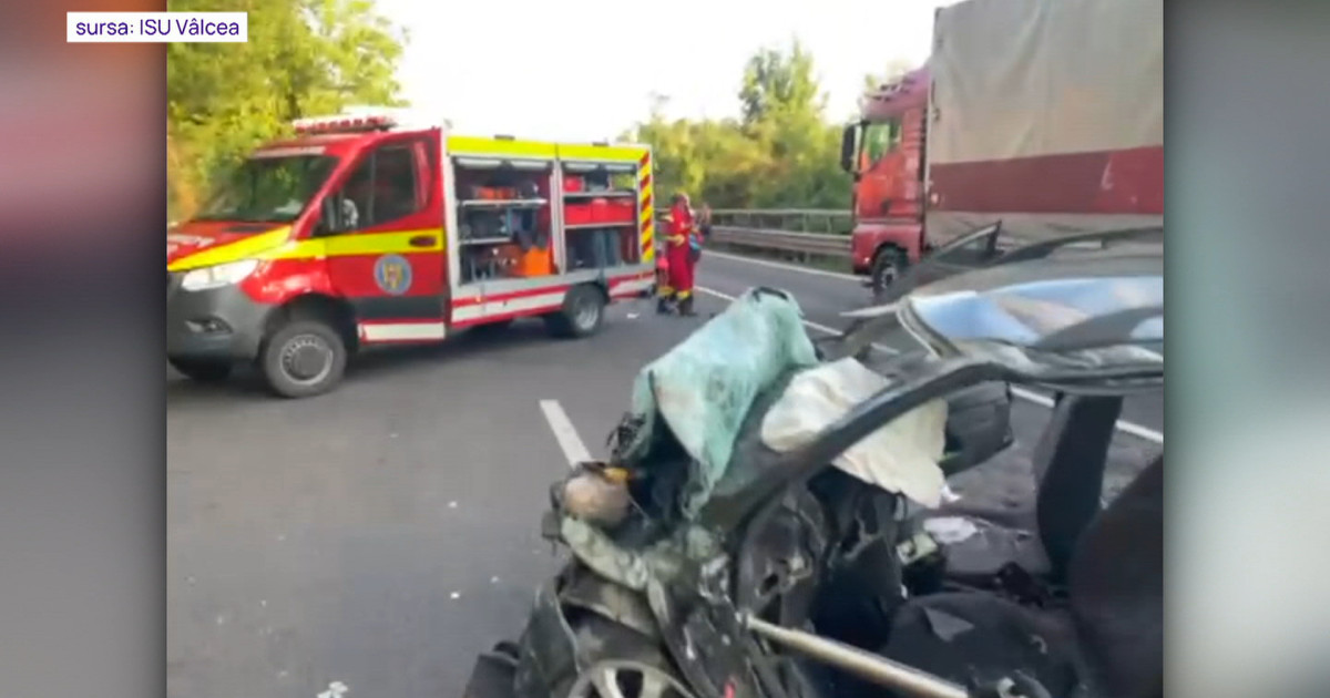 Accident mortal pe DN7, Vâlcea: un șofer decedat