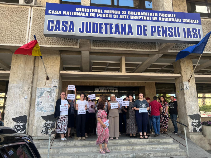 protest ANAF Iasi