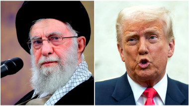 Colaj foto: Ayatollahul Ali Khamenei și președintele american Donald Trump