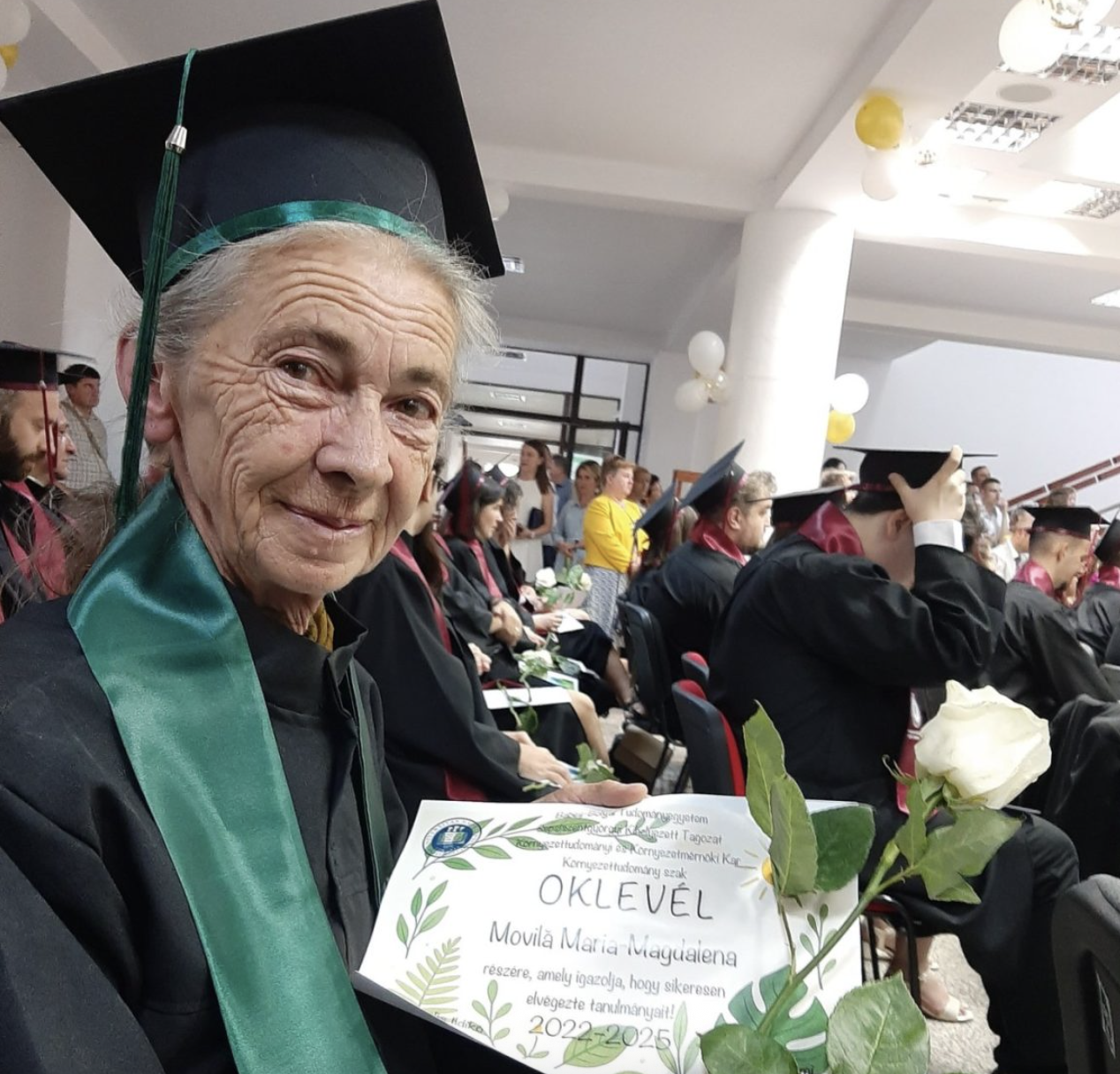 O femeie din Sfântu Gheorghe a absolvit facultatea la 73 de ani. „Am terminat liceul în 1973, atunci nu exista PowerPoint”