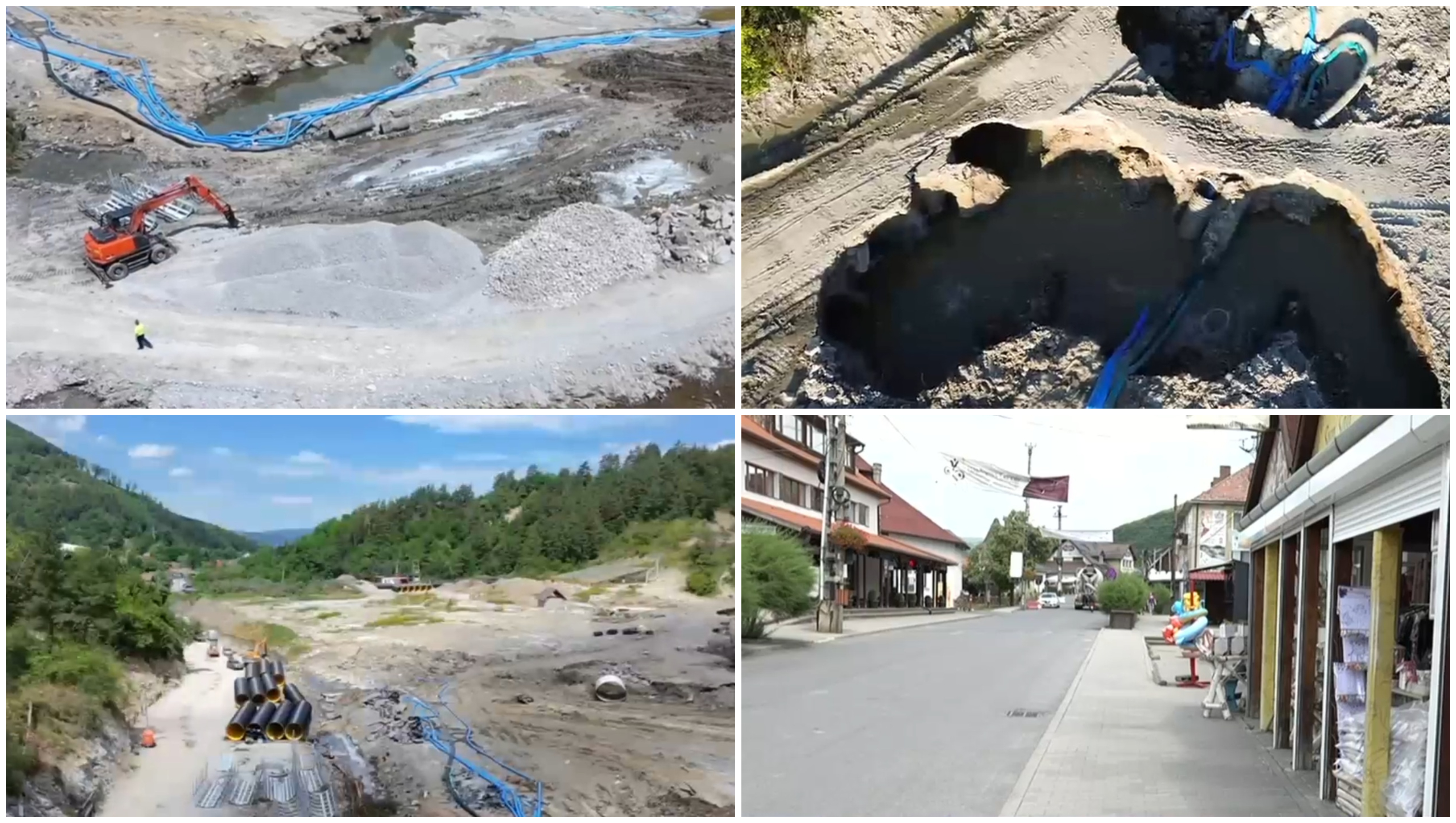 Dezastrul de la Praid, in imagini. Cum arata astazi comuna vizitata anul trecut de 500.000 de turisti: „E totul trist. Ne cutremuram”