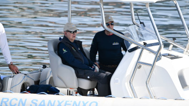 Emeritus King Juan Carlos I Enjoys A Walk Through Sanxenxo, Spain - 22 Jun 2025