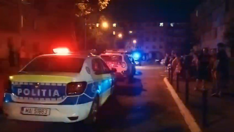 VIDEO  Crimă violentă într-un bloc din Brașov. Suspectul, prins de polițiști după o urmărire scurtă