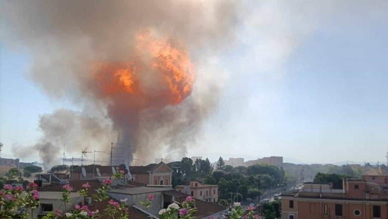 VIDEO  Explozie uriașă în Roma: Mai multe persoane au fost rănite după ce o benzinărie a sărit în aer