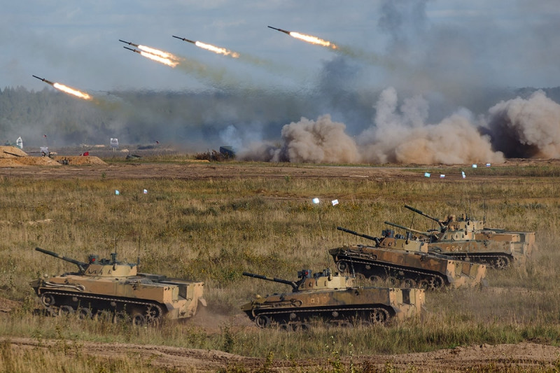 Russian And Belarussian Troops Conduct Major Military Exercises