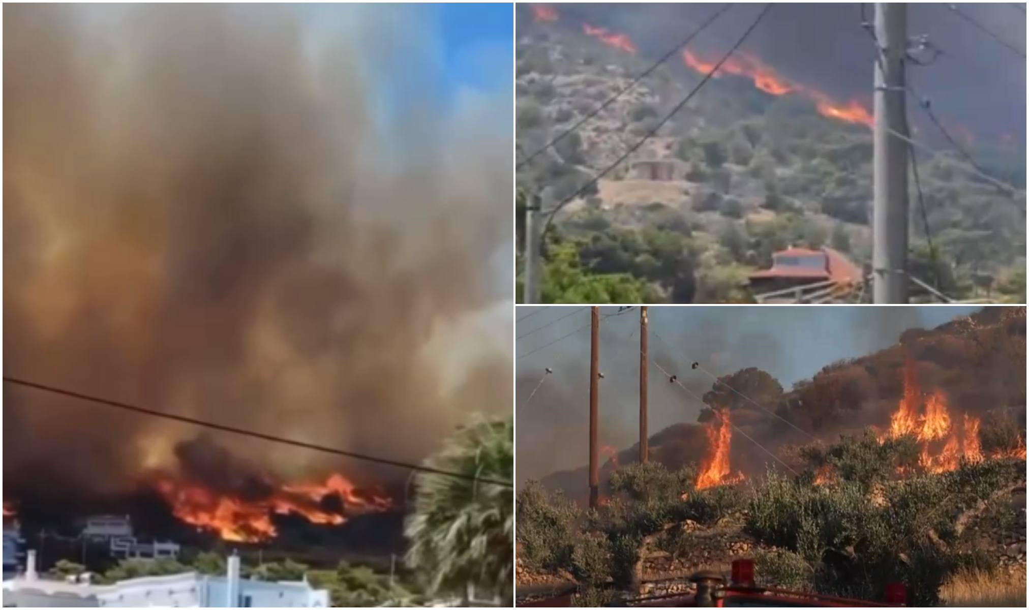 Incendii devastatoare în Grecia și Turcia. Doi morți în Izmir, mii de locuitori și turiști au fost evacuați