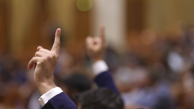 Plenul reunit al Parlamentului.