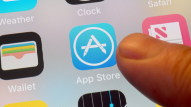 Apple App Store and other apps on cellphone