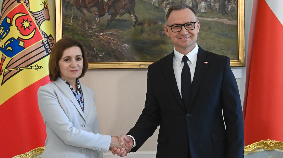 Maia Sandu i-a mulţumit preşedintelui polonez pentru ajutorul acordat Ucrainei: „Ajută la protejarea Moldovei”
