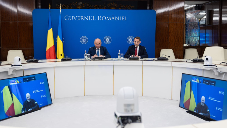 Discuție la nivel înalt București-Kiev. Ilie Bolojan a vorbit cu Denis Șmihal: minoritatea română din Ucraina, printre temele abordate