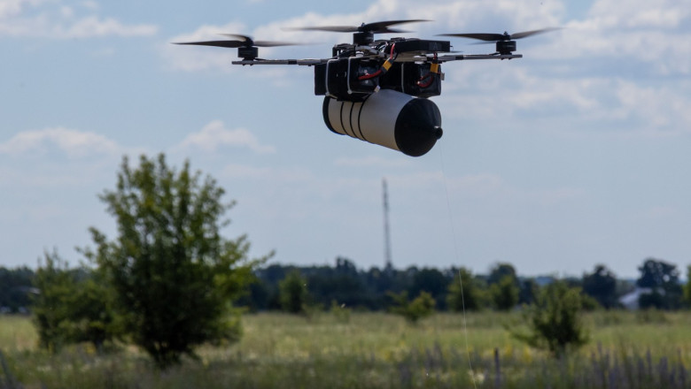 Ukrainian military test out fiber optic FPV drone